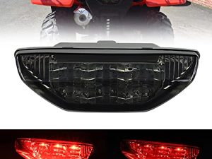 Cavauu ATV LED ضوء خلفي للدراجة النارية مقاوم للماء مصباح فرامل هوندا TRX متوافق مع 250300400EX Rancher 420 TRX400X 500700 (قطعة واحدة) (أسود)
