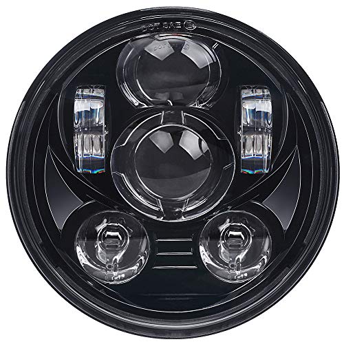 5-3 / 4 5.75 بوصة LED للدراجات النارية المصباح متوافق مع Harley Davidson Sportster Dyna Low Rider Street Bob lron 883 1200 Softail Wide Glide Triple Headlamp 5-3 / 4 5.75 بوصة LED للدراجات النارية المصباح متوافق مع Harley Davidson Sportster Dyna Low Rider Street Bob lron 883 1200 Softail Wide Glide Triple Headlamp