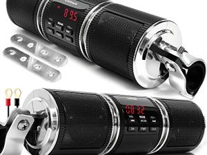 مكبرات صوت ستيريو GoHawk RD8 Gen.2 مقاومة للماء بتقنية البلوتوث للدراجات النارية مقاس 7 / 8-1.25 بوصة.