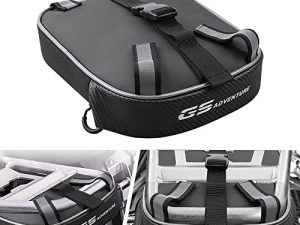 حقيبة إطار خلفي مطورة من NICECNC R1200GS ADV مقاومة للماء ، متوافقة مع BMW R1200GS LC Adventure 2014-2020 R1250GS Adventure 2019-2021 حقيبة أداة الذيل الخلفي حقيبة Gap ، سحاب مطلي PU
