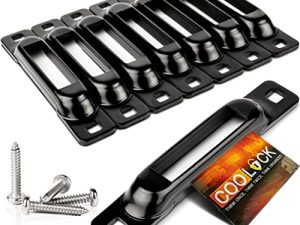 COOLOCK 8 Pack E-Track Single Tie Downs - ملحقات المسار E لنقطة ربط المقطورة - فولاذ مطلي بالمسحوق شديد التحمل - مثالي لأحمال مقطورة البضائع والشاحنات والدراجات النارية وعربات النقل الصغيرة