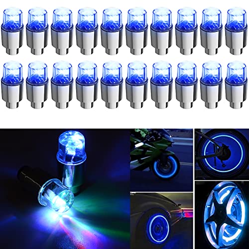 مصباح عجلة JHMUERN 20 قطعة LED ، مصابيح صمام إطار السيارة ، أغطية صمام إطار مقاوم للماء ، ضوء نيون لدراجة السيارة والدراجات النارية (أزرق) مصباح عجلة JHMUERN 20 قطعة LED ، مصابيح صمام إطار السيارة ، أغطية صمام إطار مقاوم للماء ، ضوء نيون لدراجة السيارة والدراجات النارية (أزرق)