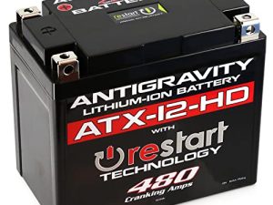 مضاد الجاذبية ATX12-HD. دراجة نارية ليثيوم شديدة التحمل وبطارية Powersport مع بدء القفز المدمج ، 8Ah ، ATV ، رباعي ، UTV ، سكوتر ، جزازة العشب ، بطارية مولد - هارلي ، هوندا ، كاواساكي