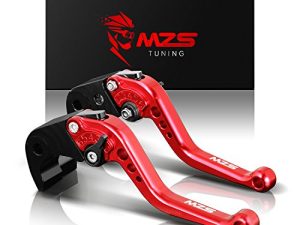 MZS الأحمر دراجة نارية مخلب أذرع قابلة للتعديل CNC قصيرة متوافقة مع YZF R1 2004-2008 | YZF R6 2005-2016