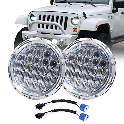 COWONE أحدث 130 واط 7 بوصة LED المصابيح الأمامية DRL متوافق مع جيب رانجلر 97-2018 JK TJ LJ Hummer H1 H2 كشافات كروم COWONE أحدث 130 واط 7 بوصة LED المصابيح الأمامية DRL متوافق مع جيب رانجلر 97-2018 JK TJ LJ Hummer H1 H2 كشافات كروم