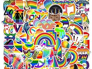 100 قطعة ملصقات LGBT مثليه كبرياء غاي قوس قزح ملصقات الحب سيارة سكوتر الهاتف ثلاجة كمبيوتر محمول دراجة نارية جدران غرفة نوم أثاث الكبار الشارات